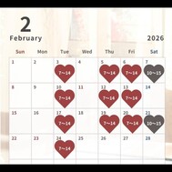 내일 출근합니다💐 2월 스케줄 정해졌습니다☺️