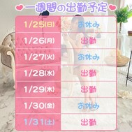 이번 주 출근 정보 ⋆⸜🧡⸝‍⋆